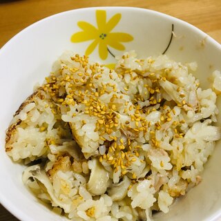 ツナと舞茸の炊き込みご飯